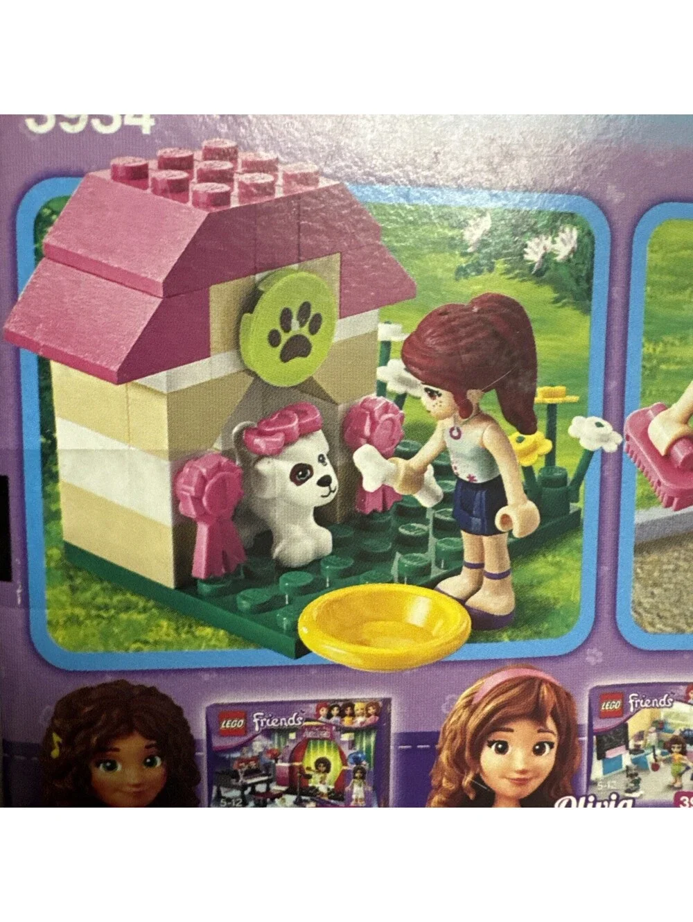 LEGO 3934 Friends Mia's Puppy House Sealed Damaged box